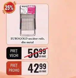 CBA Eurogold uscător rufe, din metal Ofertă