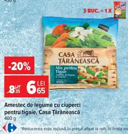 Carrefour Casa Țărănească amestec de legume cu ciuperci pentru tigaie Ofertă