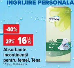 Carrefour Tena absorbante incontinenta pentru femei Ofertă