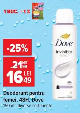 Carrefour Dove deodorant pentru femei Ofertă