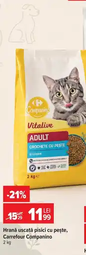 Carrefour Market Carrefour Companino Hrană uscată pisici cu pește Ofertă