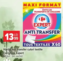Carrefour Carrefour Expert hârtie anti transfer culori textile Ofertă