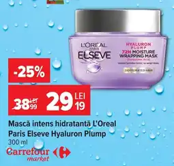 Carrefour Market Loreal paris elseve hyaluron plump Ofertă