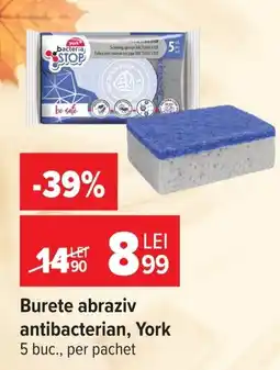 Carrefour York burete abraziv antibacterian Ofertă