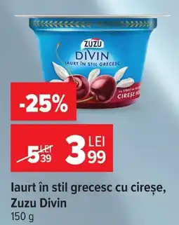 Carrefour Market Zuzu Divin laurt în stil grecesc cu cireșe Ofertă