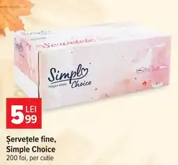 Carrefour Market Simple Choice Șervețele fine Ofertă