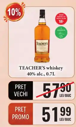 CBA Teacher's whiskey Ofertă