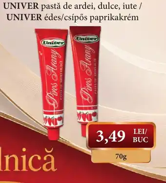 Univer pastă de ardei, dulce, iute