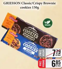 CBA Griesson classic crispy brownie cookies Ofertă