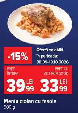 Carrefour Meniu ciolan cu fasole Ofertă