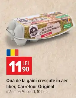 Carrefour Carrefour Original Ouă de la găini crescute în aer liber Ofertă