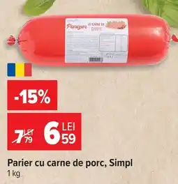 Carrefour Parizer cu carne de porc Ofertă