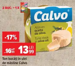 Carrefour Market Calvo ton bucăți în ulei de măsline Ofertă