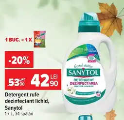 Carrefour Sanytol detergent rufe Ofertă