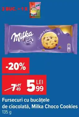 Carrefour Milka choco cookies Ofertă