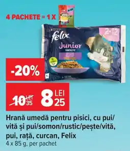 Carrefour felix hrană umedă pentru pisici Ofertă