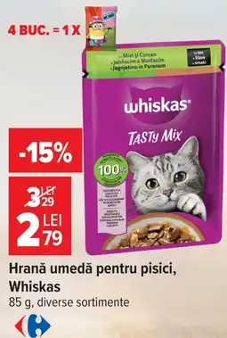 Carrefour Whiskas hrană umedă pentru pisici Ofertă