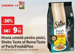 Carrefour Sheba hrană umedă pentru pisici Ofertă