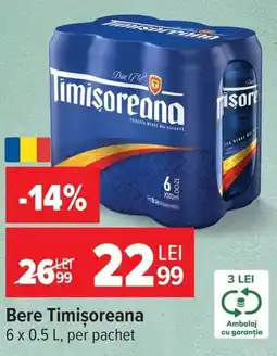 Carrefour Bere Timișoreana Ofertă