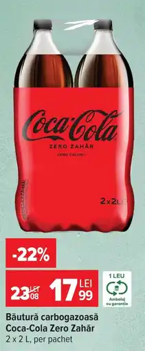 Carrefour Coca-Cola Zero Zahăr Ofertă
