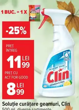 Carrefour Clin soluție curățare geamuri Ofertă