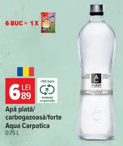 Carrefour Market Aqua Carpatica apă plată/carbogazoasă/forte Ofertă