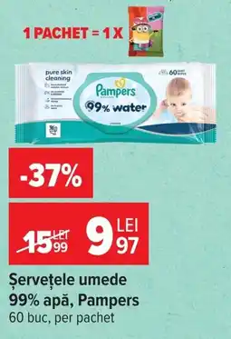 Carrefour Pampers șervețele umede Ofertă