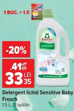 Carrefour Detergent lichid Sensitive Baby Frosch Ofertă