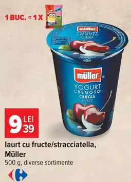 Carrefour laurt cu fructe/stracciatella Ofertă