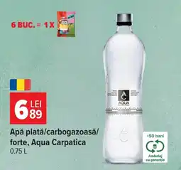 Carrefour Aqua Carpatica apă plată/carbogazoasă/forte Ofertă