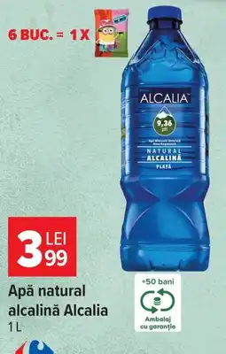 Carrefour Apă naturală alcalină Alcalia Ofertă