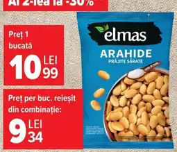 Carrefour Elmas arahide prăjite sărate Ofertă