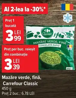 Carrefour Carrefour Classic mazăre verde fină Ofertă