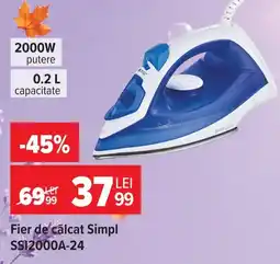 Carrefour Fier de călcat Simpl Ofertă