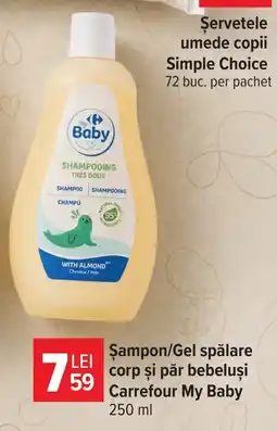 Carrefour Carrefour My Baby Şampon/Gel spălare corp şi păr bebeluşi Ofertă