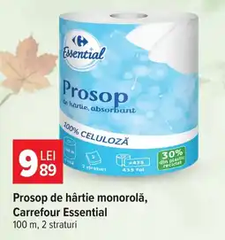 Carrefour Carrefour Essential prosop de hârtie monorolă Ofertă