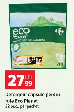 Carrefour Detergent capsule pentru rufe Eco Planet Ofertă