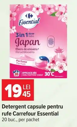Carrefour Carrefour Essential detergent capsule pentru rufe Ofertă