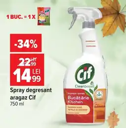 Carrefour Cif spray degresant aragaz Ofertă