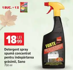 Carrefour Sano detergent spray spumă concentrat Ofertă