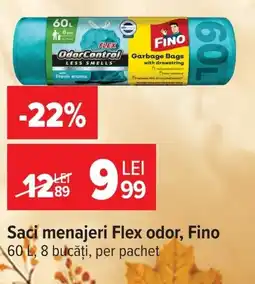 Carrefour Saci menajeri Flex odor, Fino Ofertă