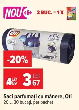 Carrefour Oti saci parfumati cu manere Ofertă