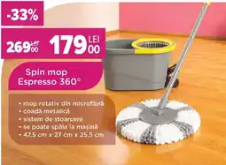 Carrefour Spin mop Espresso 360° Ofertă