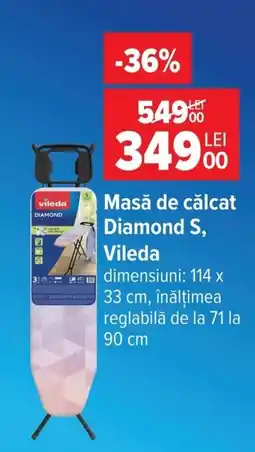 Carrefour Vileda masă de călcat diamond s Ofertă