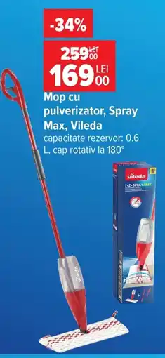 Carrefour Vileda mop cu pulverizator Ofertă
