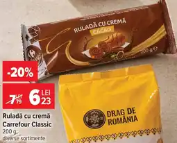 Carrefour Market Carrefour Classic Ruladă cu cremă Ofertă
