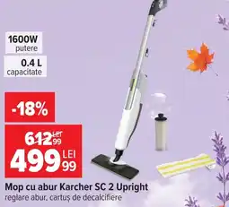 Carrefour Karcher mop cu abur sc 2 upright Ofertă