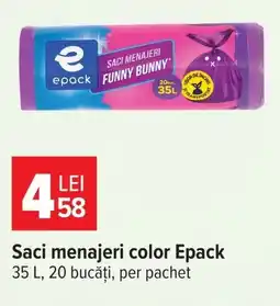 Carrefour Market Epack saci menajeri color Ofertă