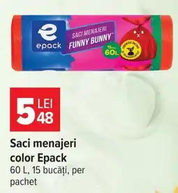 Carrefour Market Epack saci menajeri color Ofertă