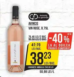 Mega Image Avincis vin rose Ofertă